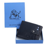 Navy Blue Button Closure