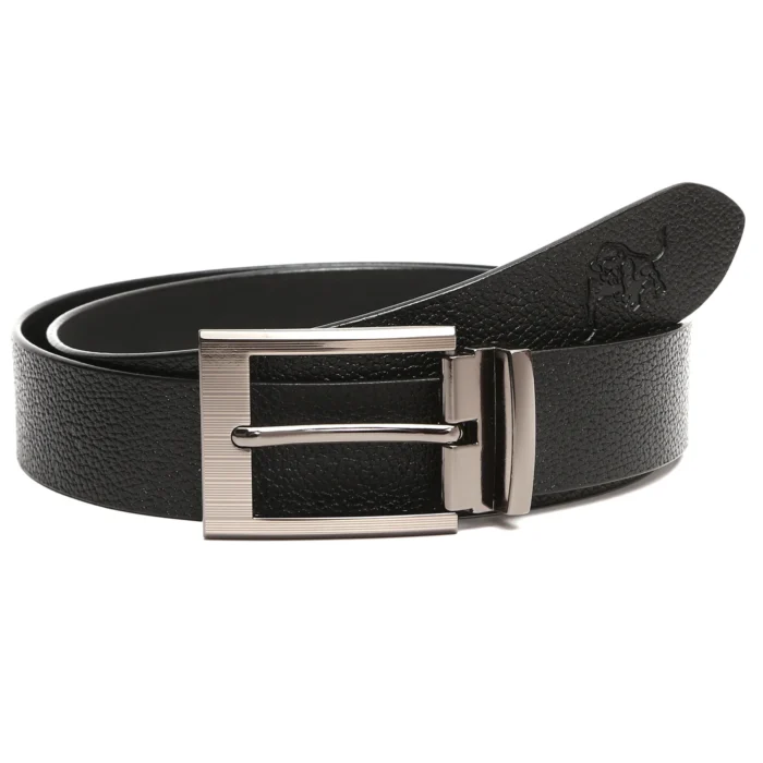 Men's Shrunken Print Vegetable Tanned Genuine Leather Belt