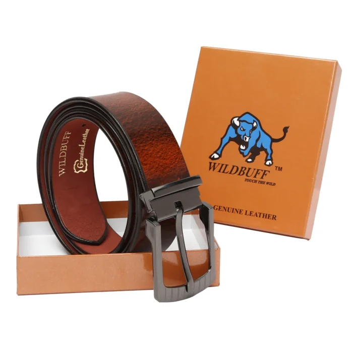 Men's Oil Pull up Vegetable Tanned Genuine Leather Belt
