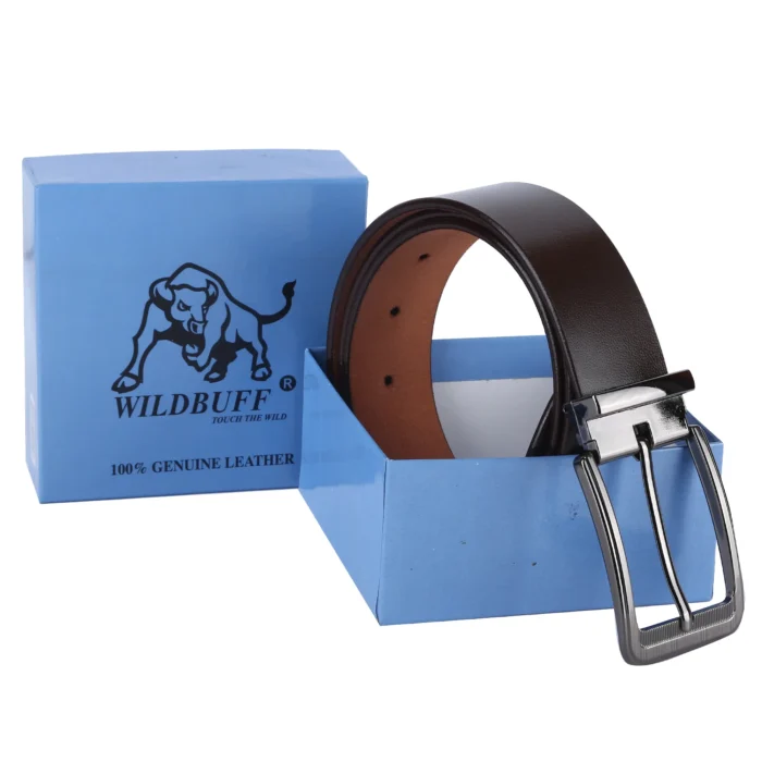 Men's Pin Hole Vegetable Tanned Genuine Leather Belt