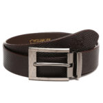 Men's Diamond Vegetable Tanned Genuine Leather Belt