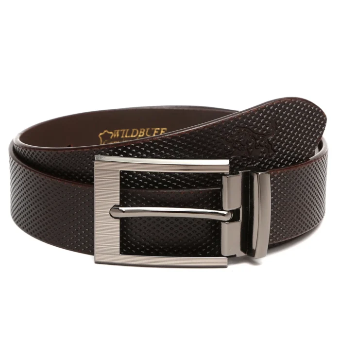 Men's Diamond Vegetable Tanned Genuine Leather Belt