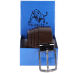 Men's Big Square Vegetable Tanned Genuine Leather Belt
