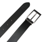 BLACK LEATHER WALLET AND BELT COMBO SET