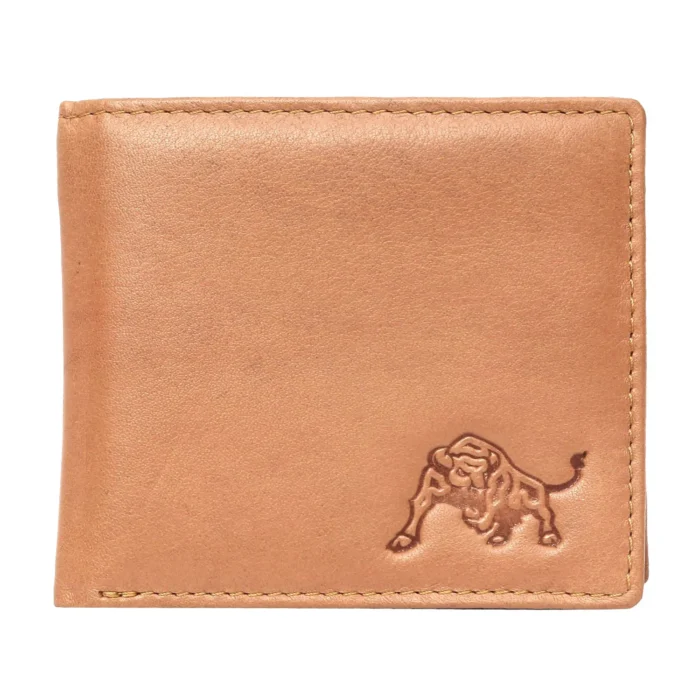 TAN BIFOLD LEATHER WALLET