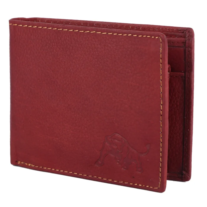 BROWN PRINTED NAPA LEATHER WALLET